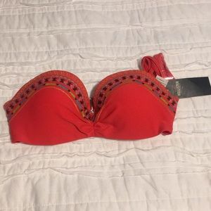 NWT Hollister Strapless Bikini Top